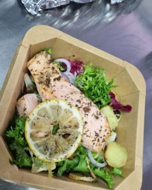 Salade saumon mariné